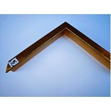 0699-205915,00 Moldura caixa madeira lisa altura 3alt x 1,5largura HS ouro