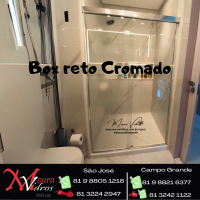 BOX CROMADO RETO INCOLOR BOX CROMADO RETO INCOLOR