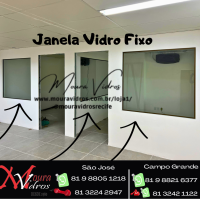 VIDRO FIXO TEMPERADO DIVISÓRIA JANELA FIXA  VIDRO FIXO TEMPERADO DIVISÓRIA JANELA FIXA