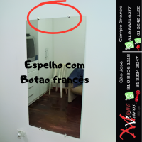 ESPELHO COM BOTÃO FRANCES MODELO ESPELHO COM BOTÃO FRANCES MODELO