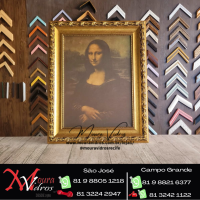 MOLDURA DOURADA PARA MONALISA MOLDURA DOURADA PARA MONALISA