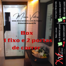 Box versatik 2 porta e 1 fixo até o teto