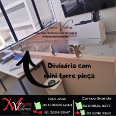 Mini divisória torre pinça de escritório