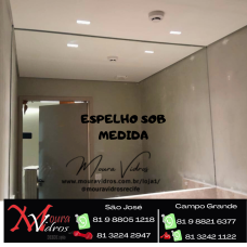 Espelho sob medida cristal prata de 4mm guardian