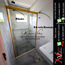 BOX BLINDEX COM KIT DOURADO
