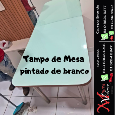 TAMPO DE MESA BLINDEX TEMPERADO PINTADO ADESIVADO SERIGRAFADO