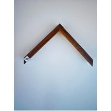 0699-7704 14 Moldura caixa de madeira revestida cor amadeirado cedro altura 3alt x 1,5largura