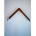 0699-7704 14 Moldura caixa de madeira revestida cor amadeirado cedro altura 3alt x 1,5largura