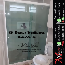 Kit Branco Tradicional Vidro Verde
