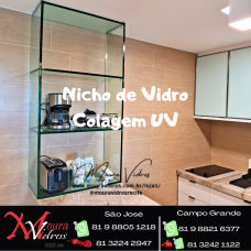 Nicho de Vidro Colagem UV