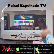 Painel Espelho bronze  TV
