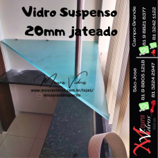 Vidro Suspenso 20mm jateado