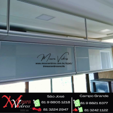 porta armário vidro adesivo cinza