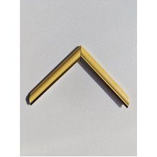 0060-7005 2,2X 1,2 7 MOLDURA BEGE FINO BOLEADO COM FRISO DOURADO