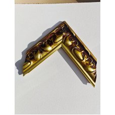 0098-8000 34 8,5x2,5 MOLDURA DOURADO ENVELHECIDO LARGO TRABALHADO