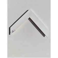 0122-1275 3X1 12 MOLDURA 3CM RETO BRANCO FOSCO