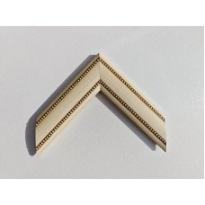 0272-268 23 4,8X1,6 MOLDURA BOLEADA BEGE COM BOLINHAS