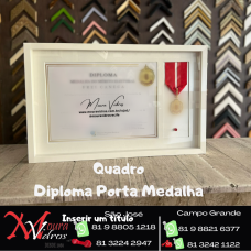 QUADRO PERSONALIZADO DIPLOMA E PORTA MEDALHAS