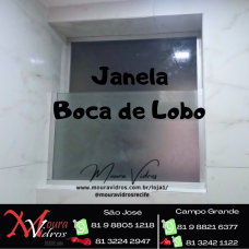 JANELA DE VIDRO TEMPERADO BOCA DE LOBO
