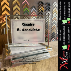QUADRO SANDUICHE PARA DIPLOMA CERTIFICADO SOB  MEDIDA