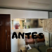 ESPELHO BISOTADO PAINEL SALA ANTES E DEPOIS