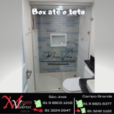 BOX DE VIDRO ATÉ O TETO