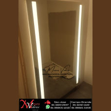 espelho jateado para passagem de luz