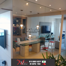 espelho sob medida sala apartamento residência