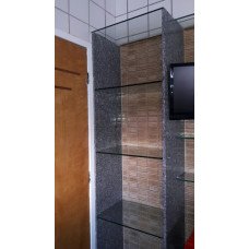 prateleiras em vidro temperado para cosinha