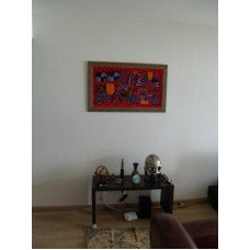 Tapeçaria Colada Em Eucatex + Moldura Tapeçaria Colada Em Eucatex + Moldura